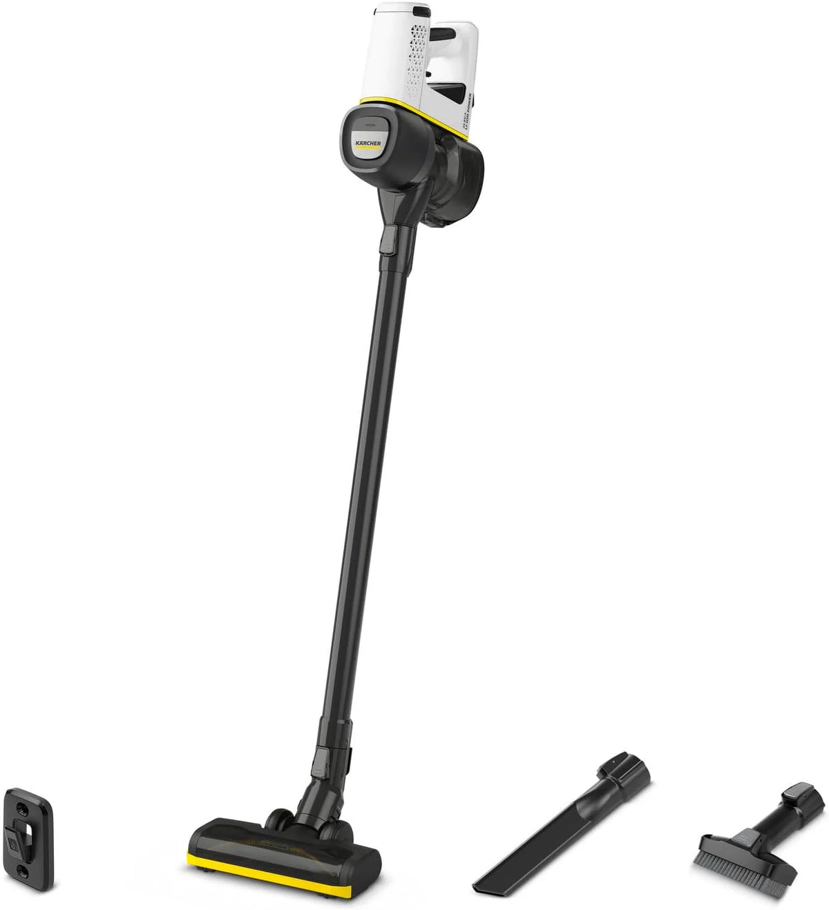 Kärcher Odkurzacz akumulatorowy VC 4 Cordless myHome, 2 poziomy ssania, czas pracy: do 30 min, waga: 2,3 kg, akumulator, ładowarka, uchwyt ścienny, ssawka do podłóg i szczelin, szczotka do kurzu