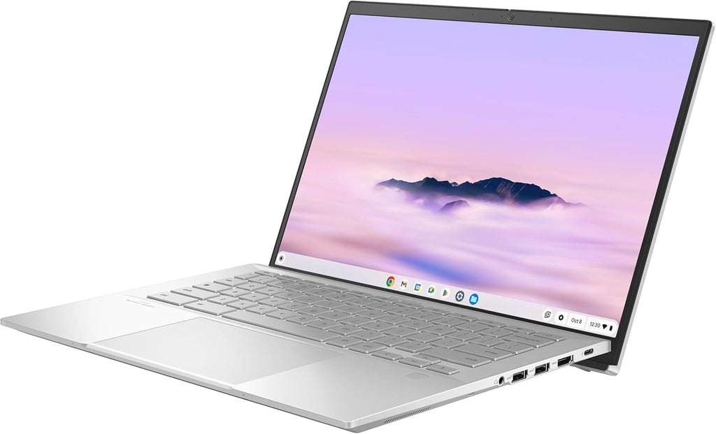 ASUS Chromebook Plus CM3401 con IA de Google - Portátil táctil convertible de 14", pantalla WUXGA (AMD Ryzen 5, 8 GB de RAM, almacenamiento SSD de 256 GB, Chrome OS) - Teclado AZERTY