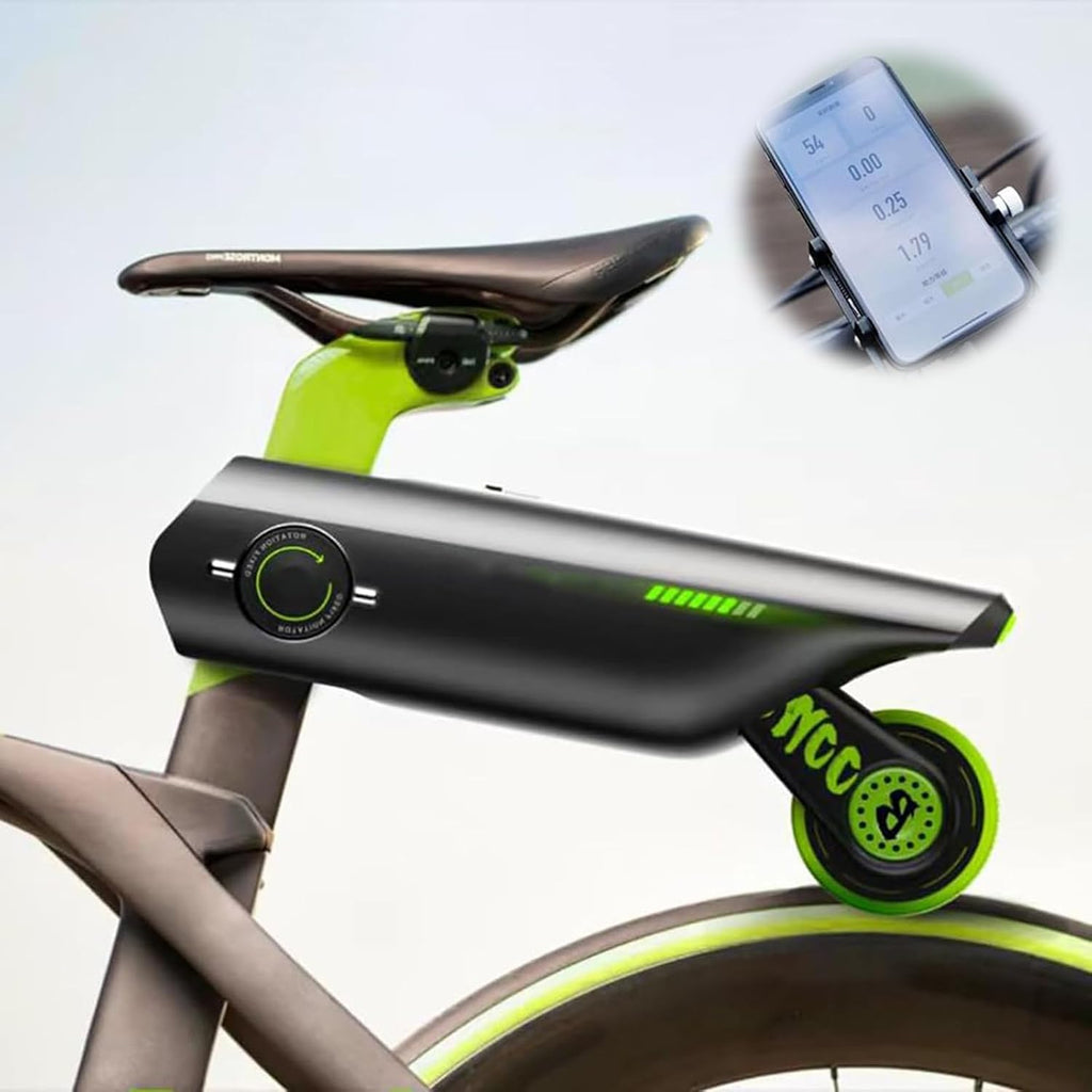 Kit de conversión para bicicleta eléctrica + adaptador de tija de sillín, 6 velocidades, máx. 25 km/h, ligero (2 kg) y fácil de transportar + control por aplicación, ideal para bicicletas de montaña y carretera