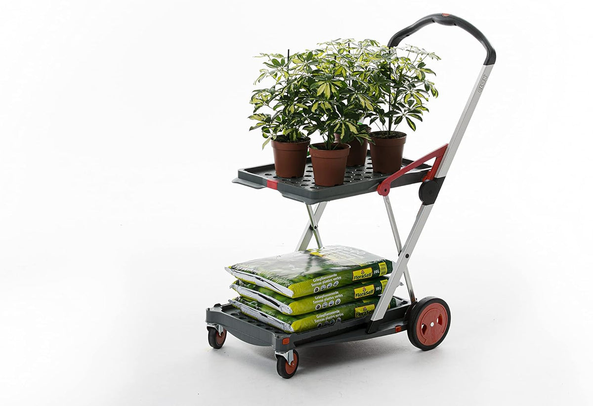 Carros plegables, funcionales y versátiles | Carro plegable móvil | Carrito de la compra con caja de almacenamiento (negro)