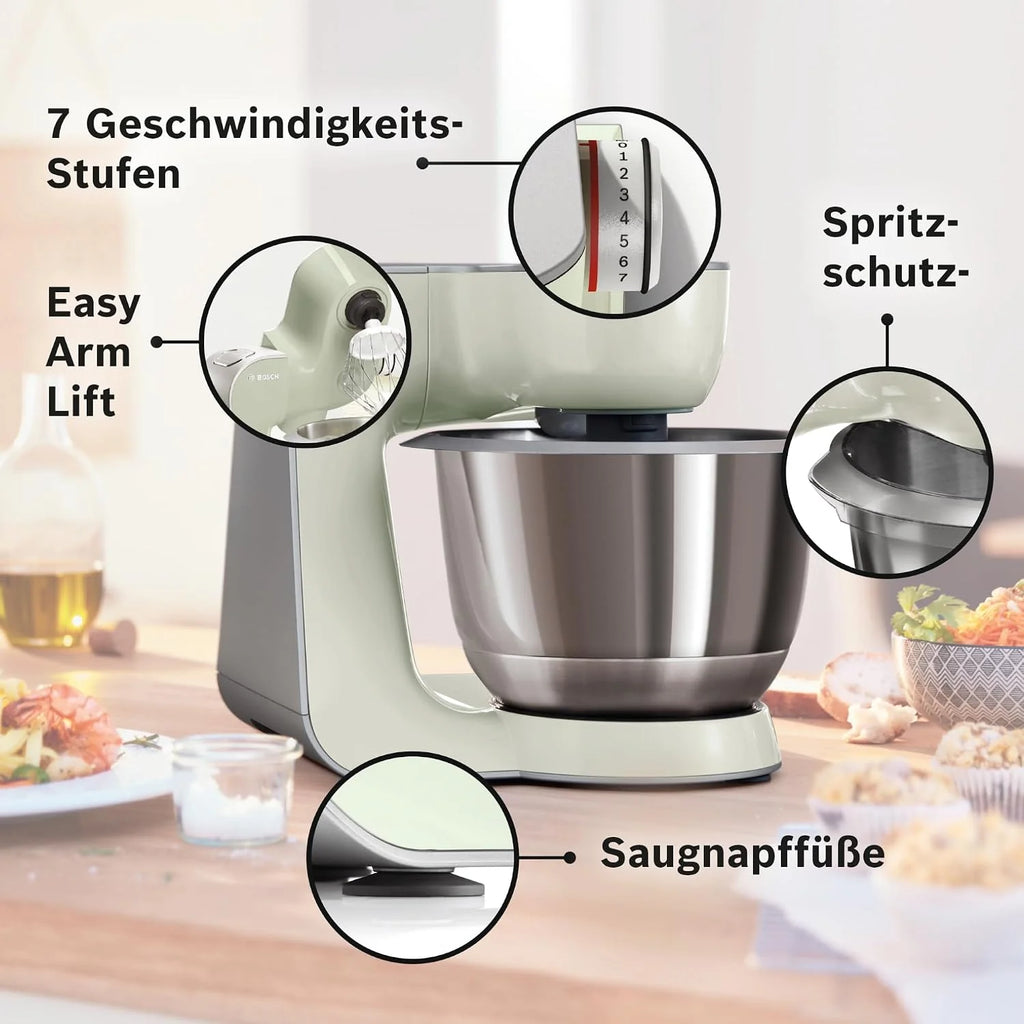 Bosch MUM5 Robot kuchenny 1000 W, MUM58L20, szary, srebrny