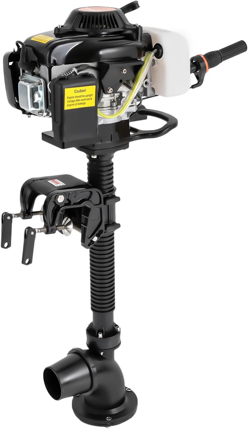 Motor fueraborda JJsdwin de 4 tiempos, motor de barco de 4 CV, potente motor fueraborda de 55 cc para botes inflables, barcos de pesca y embarcaciones de pesca, refrigerado por aire