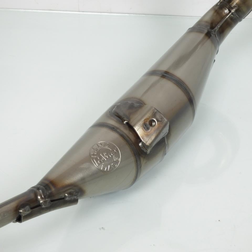 Silenciador de escape Leovince compatible con Moto Derbi 50 Senda R Drd posterior a 2003 3408BN /HM V6 negro paso bajo
