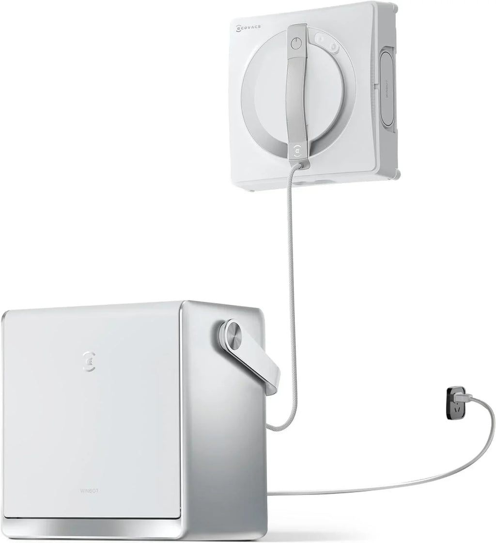 Robot limpiacristales W2 Pro Omni WG851-11 Limpieza de cristales Estación 6 en 1 Win-SLAM 4.0 Protección de 12 niveles Cabezal de pulverización de 3 boquillas Blanco