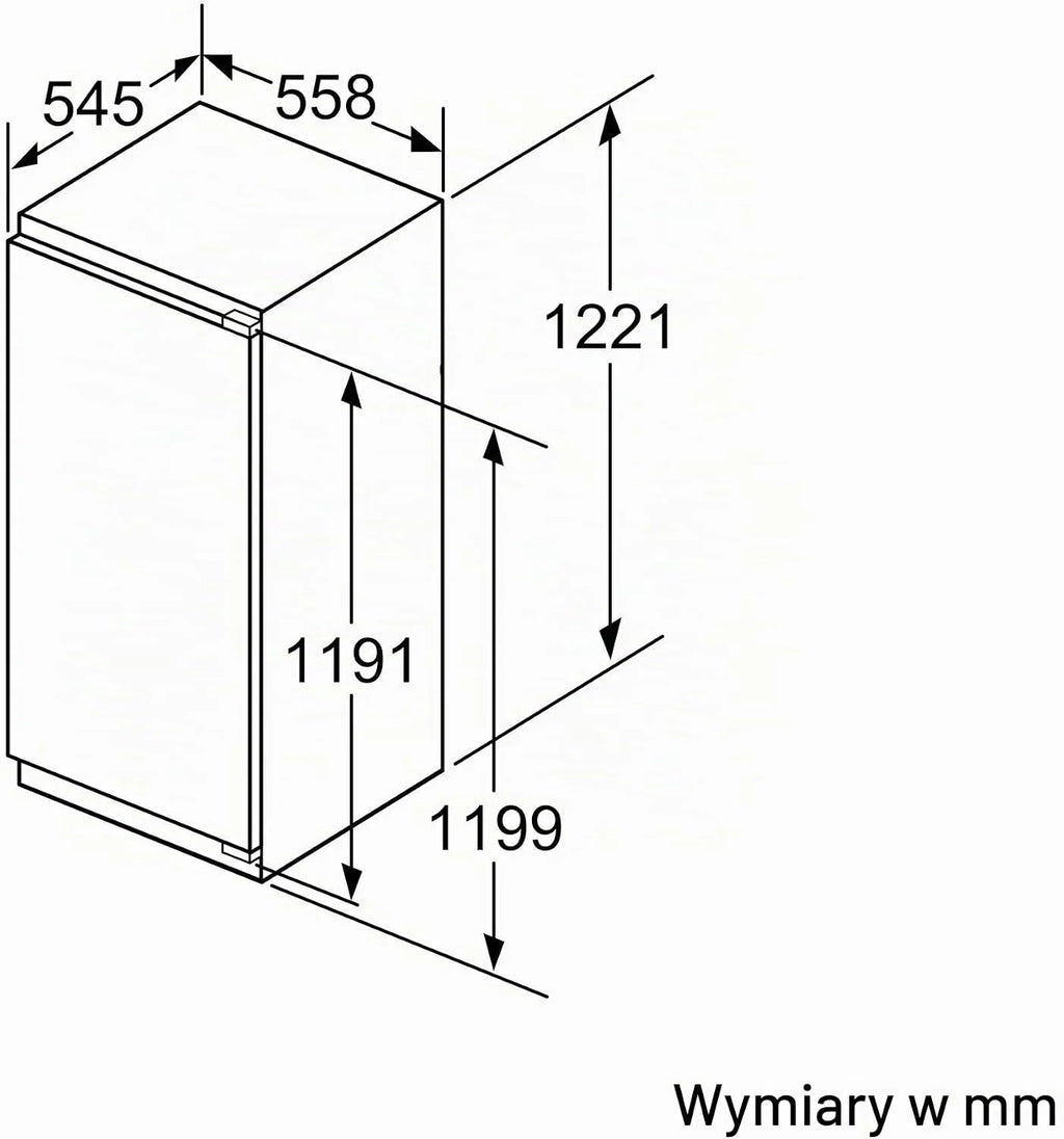 SIEMENS iQ700 KI41FADD0 lodówka Wbudowany (umieszczenie) 187 l D Biały