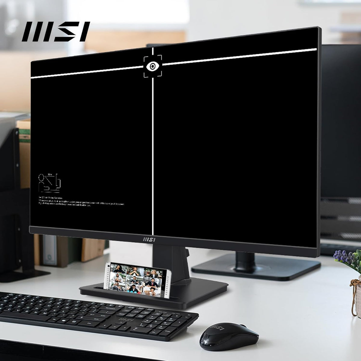 Monitor de oficina MSI Pro MP275Q 27" WQHD - Panel IPS 2560 x 1440, 100 Hz, pantalla Eye-Friendly, altavoces integrados, inclinación ajustable - HDMI 2.0b, DP (1.2a)