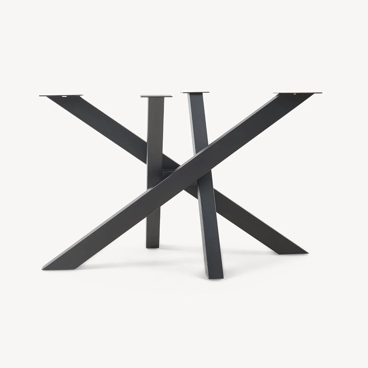 [en.casa] Nogi stołu Umala Spider Metal 115 x 65 x 72 cm Metalowe nogi do stołu jadalnego Biurko Nogi meblowe maks. 160 kg Nogi stołu Stal Czarne