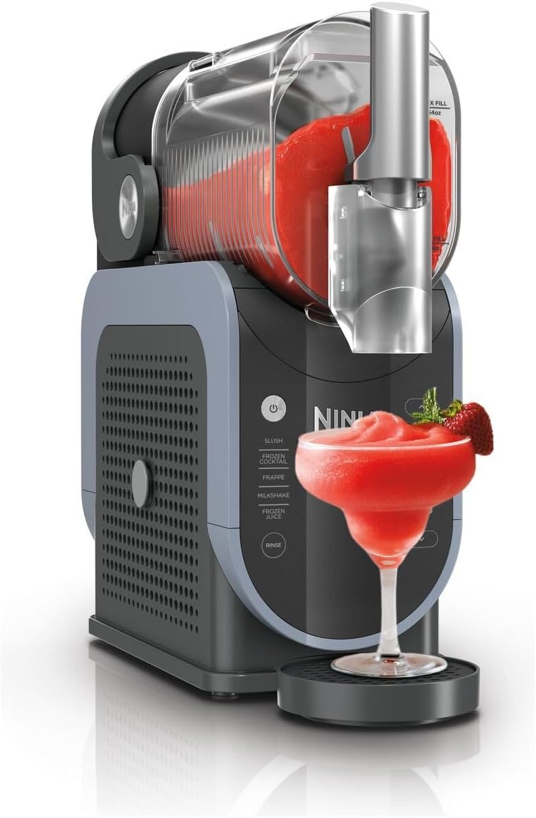 Ninja SLUSHi Máquina para bebidas congeladas, para granizados, cócteles congelados, frappés, batidos y zumos congelados, sin necesidad de hielo ni preparación, tecnología WhisperChill, 1,9 l