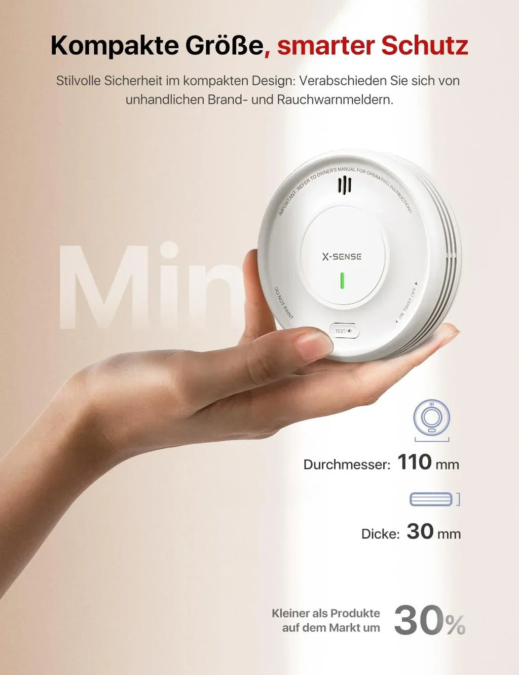 Detector de humo X-Sense SBS50 XS0D MR121, set de 12 unidades, soporte magnético, controlable por aplicación, compatible con Home Assistant, batería reemplazable