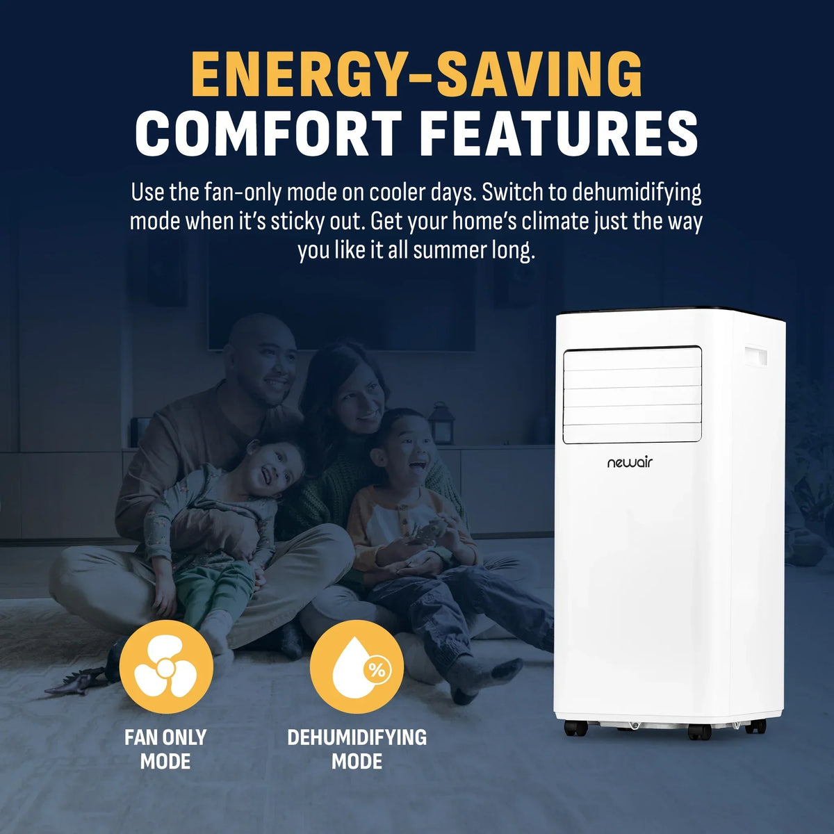 Aire acondicionado portátil compacto Newair® 2025 – 10 000 BTU