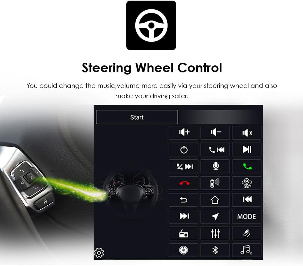 Autorradio Android 14 con pantalla vertical de 9,7" para Peugeot 407 2004-2011, compatible con Carplay / Android Auto, mandos en el volante, WiFi, 4G, AM/FM, 4 núcleos, 2GB de RAM