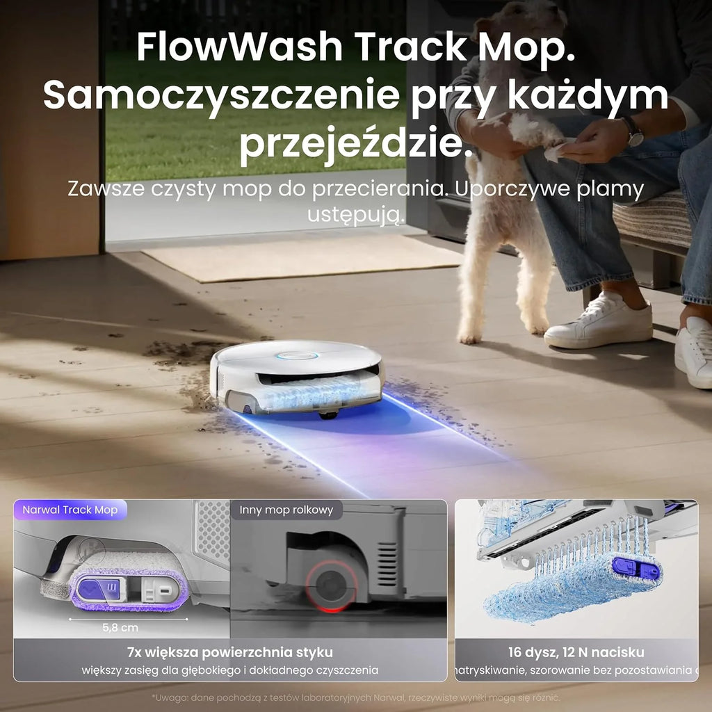 Narwal Freo 20 Edge Samooczyszczający Robot Sprzątający z Mopem Taśmowym