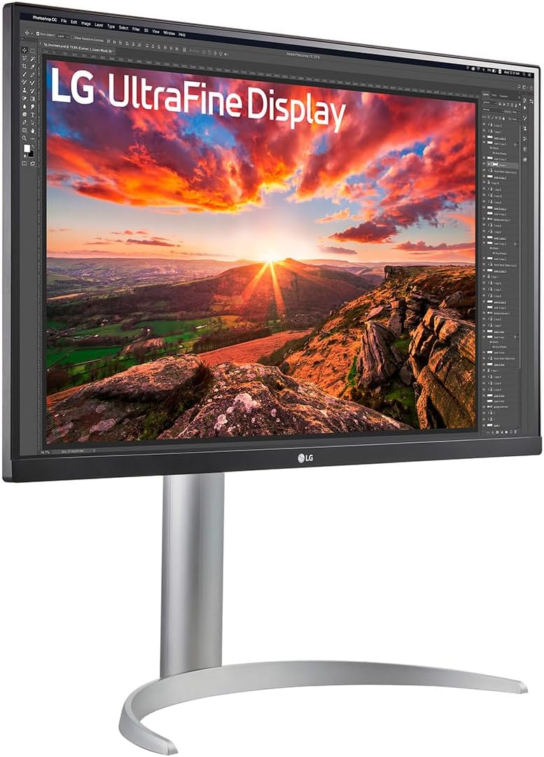 Monitor PC LG Ultrafine™ 27UP850K-W 4K de 27" - Panel IPS con resolución UHD (3840 x 2160), 5ms GtG 60Hz, DisplayHDR™ 400, DCI-P3 95% (CIE1976), modo lectura, inclinable y ajustable en altura