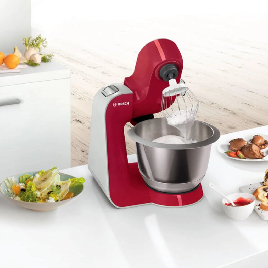 Bosch MUM5 Robot kuchenny 1000 W, MUM58720, czerwony, srebrny
