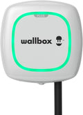 Cargador Wallbox Pulsar Plus para vehículos eléctricos - Potencia ajustable hasta 22 kW, cable de carga Tipo 2, Wi-Fi y Bluetooth, OCPP
