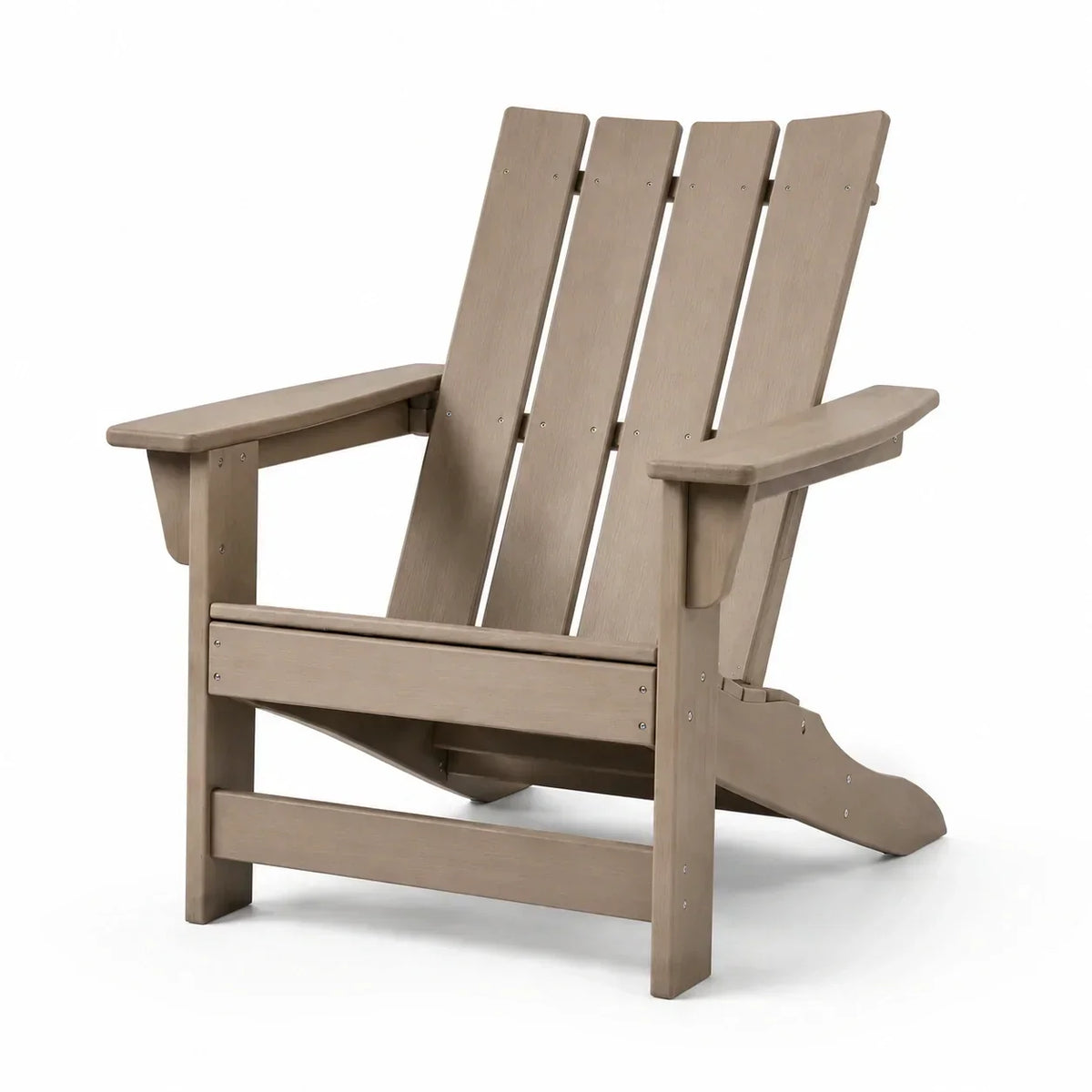 Silla Adirondack de madera de acacia marrón