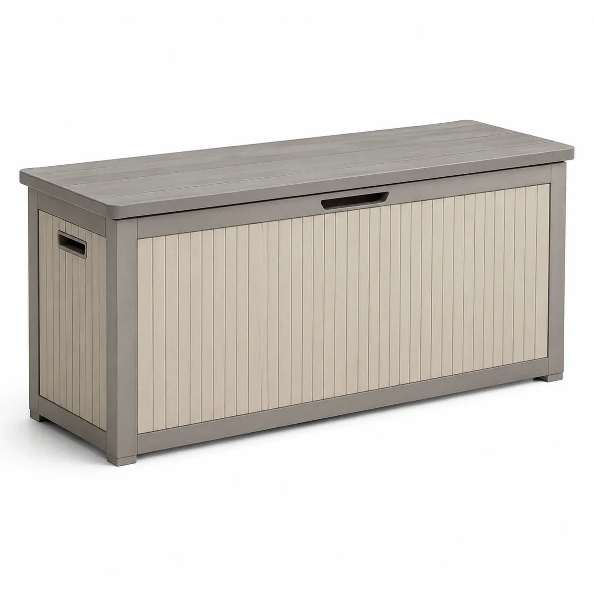 Arcón de polipropileno 150x60x65cm gris/beige