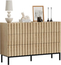 UEV Komoda z 6 szufladami, 73,4 x 34,5 x 100 cm, szafka z szufladami, wąska komoda, komoda do przechowywania, szafa do salonu, sypialni, przedpokoju (naturalna)