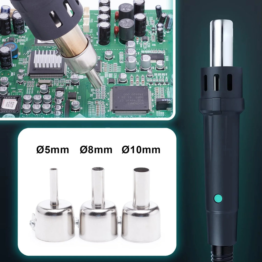 Stacja lutownicza 2w1 Techrebal 706 III Moc 720W Lutownica Grotowa Na Groty C245 Hot Air 3x grot C245 Zestaw akcesoriów
