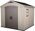 KETER Cobertizo de jardín FACTOR 88 - 6,3m2 257 x 255 x 243 cm beige y marrón K209875