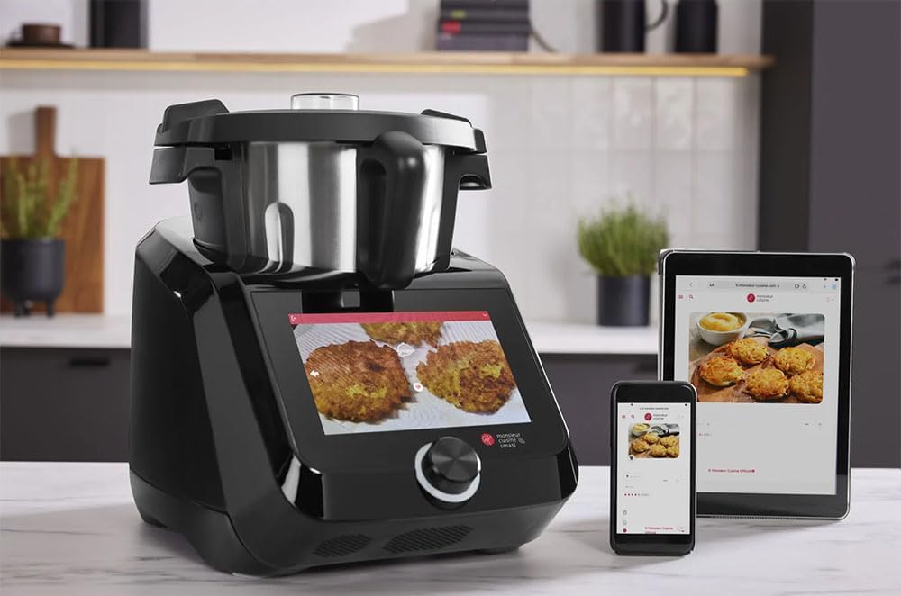PSIDE SILVERCREST® Monsieur Cuisine Smart BLACK EDITION »SKMS 1200 B1«, 1200 W negro