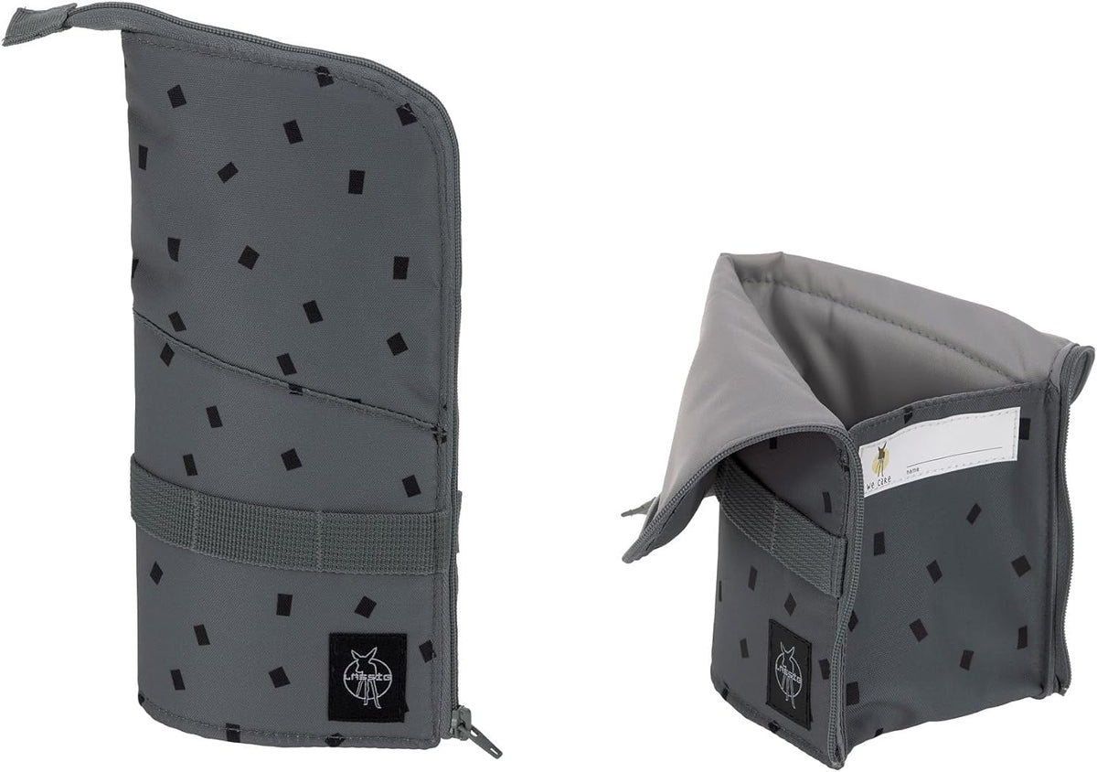 LÄSSIG Set de mochila escolar de 7 piezas para niños/School Set Boxy Unique Negro