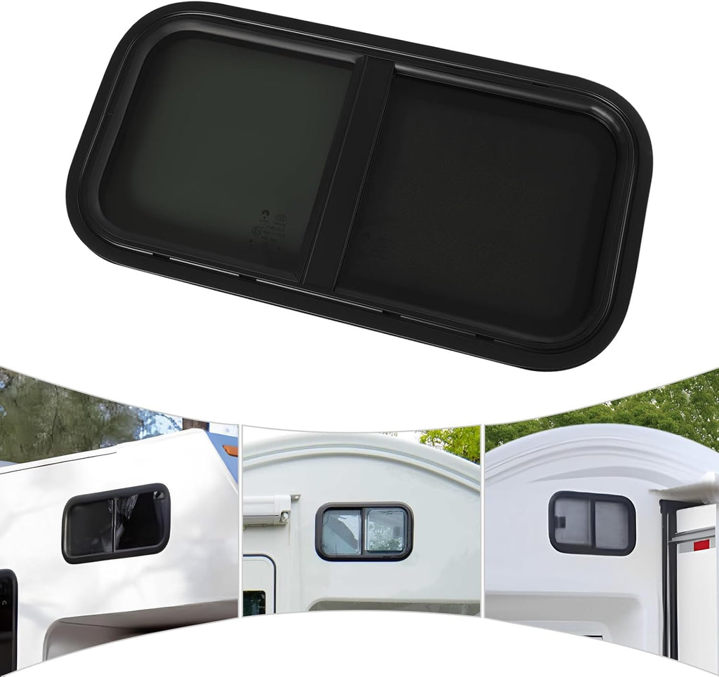 Ventana corredera para autocaravana, ventana lateral de caravana, ventana lateral, ventana abatible, ventana abatible, ventana abatible, ventana de caravana, ventana de empuje 60 x 30 cm