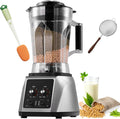 Blender Profesjonalny 2200W, Automatyczny Automat do Mleka Sojowego 6L z 8 Ostrzami i 9 Prędkościami - Wysokoobrotowy Blender 48000RPM do Koktajli Mlecznych, Soków, Kruszenia Lodu i Orzechów