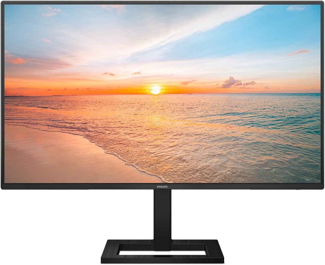 Philips 27E1N1300AM - Monitor FHD de 27 pulgadas, ajustable en altura, altavoces (1920x1080, 100 Hz, HDMI, USB-C (suministro de energía de 65 W), concentrador USB) negro