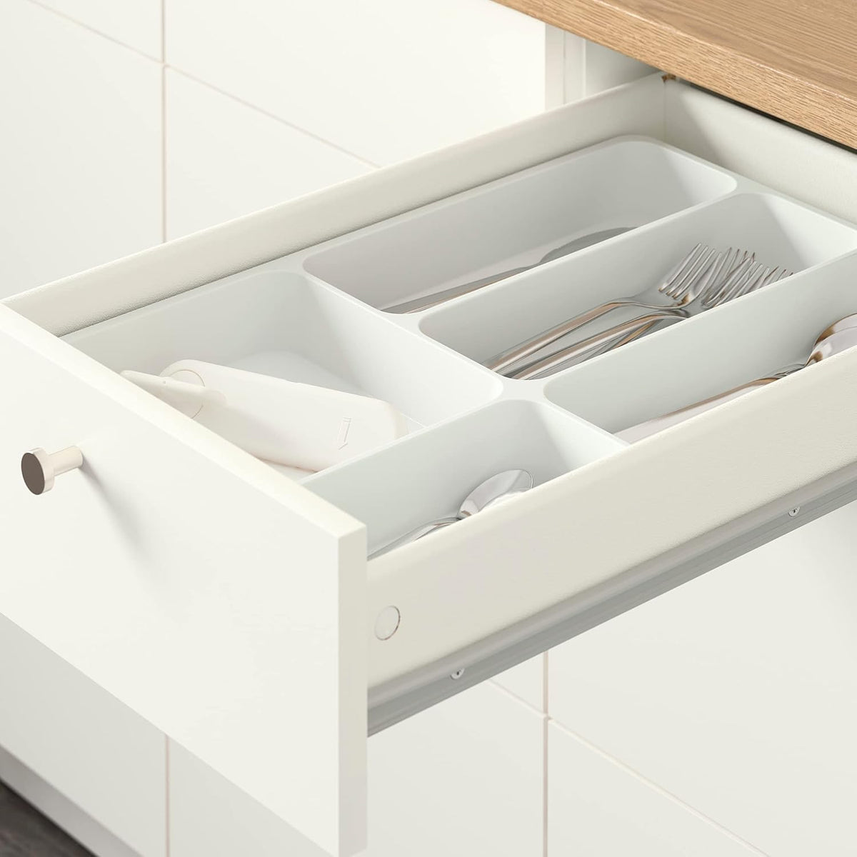 IKEA KNOXHULT cocina esquinera, 183 x 122 x 91 cm, blanco