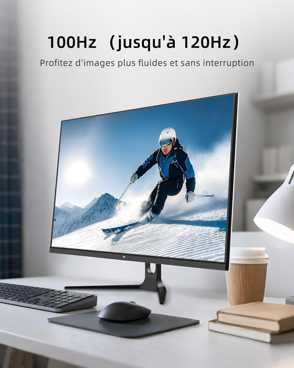 Monitor PC KTC 32 pulgadas QHD | 2K@120Hz (OC) | Blanco | Panel IPS | ΔE＜2, 99% sRGB, 85% DCI-P3 | VESA 100×100 | Luz azul reducida | HDR10 | HDMI, DP | Monitor para oficina, diseño, estudio y ocio