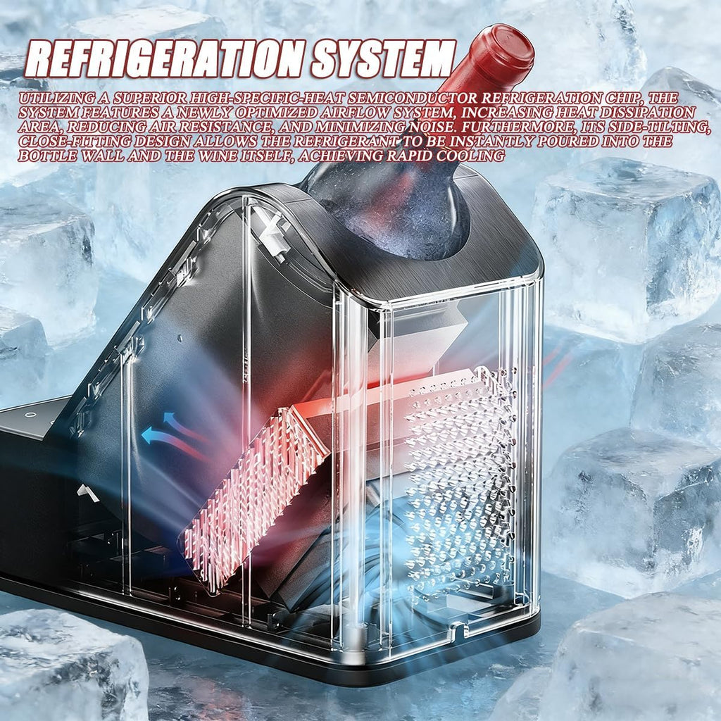 Elektryczna chłodziarka do wina, kompaktowa chłodziarka do wina z wyświetlaczem dotykowym LED, taca na wodę, regulowana temperatura, cicha praca do domu, samochodu, kampera, pojemność pojedynczej