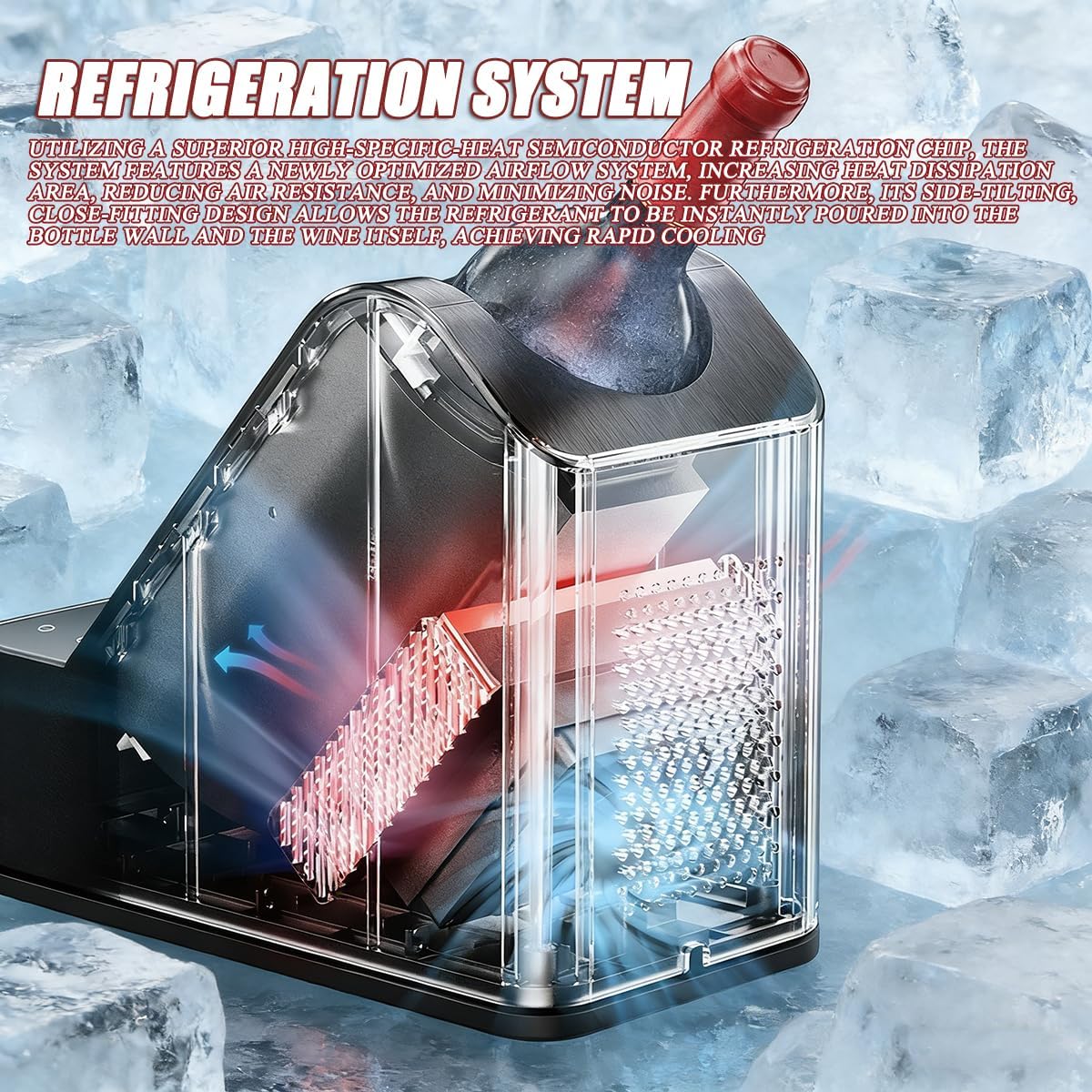 Elektryczna chłodziarka do wina, kompaktowa chłodziarka do wina z wyświetlaczem dotykowym LED, taca na wodę, regulowana temperatura, cicha praca do domu, samochodu, kampera, pojemność pojedynczej