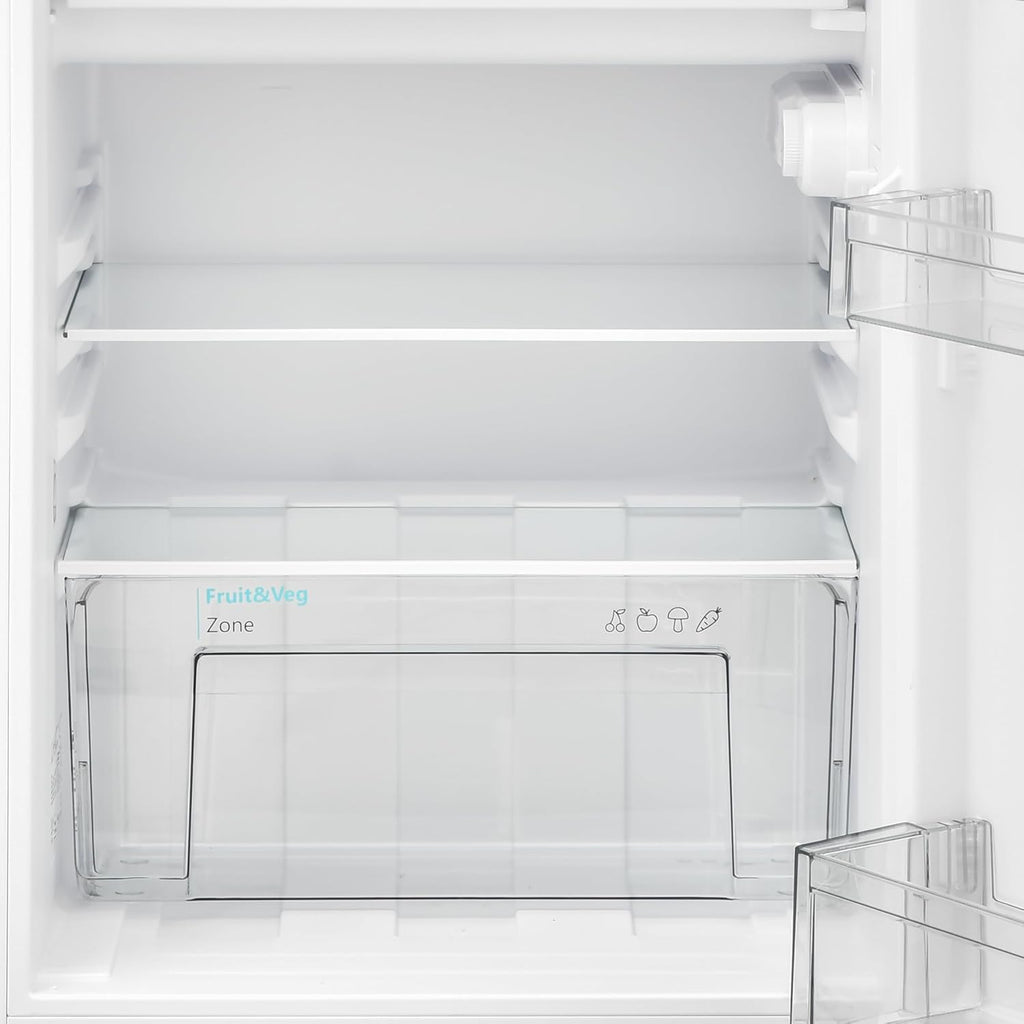 Frigorífico independiente SHARP SJ-UD121T2W-EU con congelador (clase de eficiencia energética D, 121 L, 40 dB), (cajón para verduras), blanco, al. 83,8 x an. 54 cm