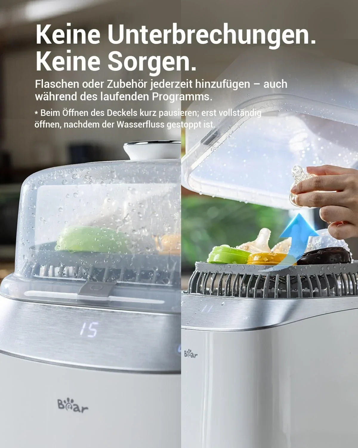 Bottle Washer Pro Limpiador, esterilizador y secador automático para biberones, 5 modos, 72 horas de almacenamiento, 90 pastillas de limpieza
