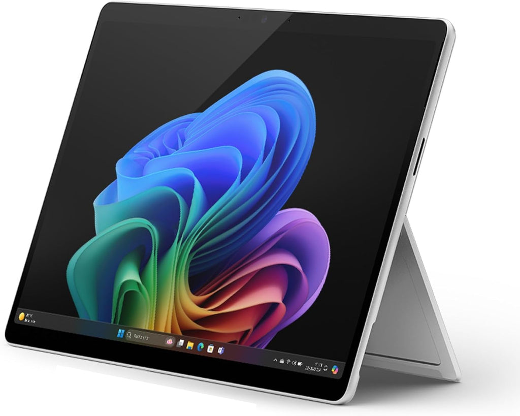Microsoft Surface Pro (Cargador no incluido), PC Copilot+, pantalla táctil OLED de 13", Snapdragon® X Elite, 16 GB de RAM, SSD de 512 GB, último modelo, 11.ª edición, platino