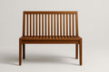 Banco de madera de acacia marrón