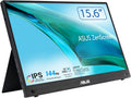 ASUS ZenScreen MB16AHG – Monitor portátil 15,6", FHD 1920 x 1080, Teletrabajo, IPS, 144Hz, USB-C, Mini-HDMI, FreeSync Premium, soporte ergonómico, filtros de luz azul, para portátil y consola