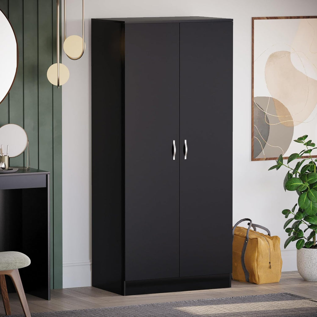 Armario de 2 puertas Vida Designs Riano, negro (2)