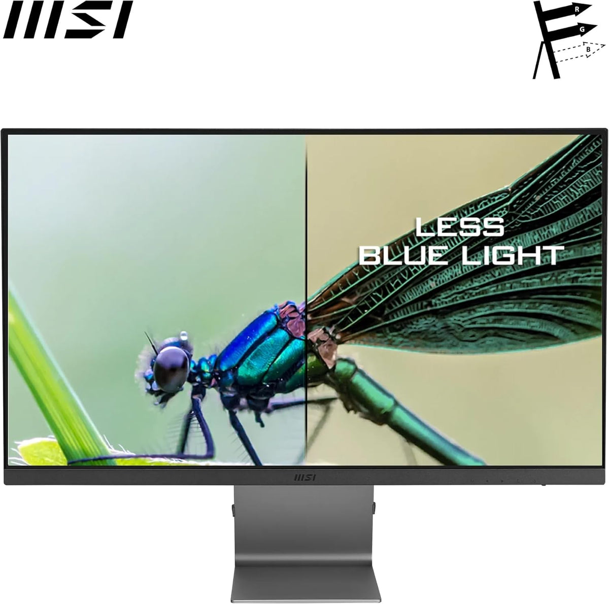 Monitor profesional MSI Modern MD271UL de 27" 4K UHD - Panel IPS, 3840x2160, 60Hz, confort ocular, gama de colores 99% DCI-P3 / 139% sRGB - HDMI 2.0b, DisplayPort 1.2a, USB tipo C