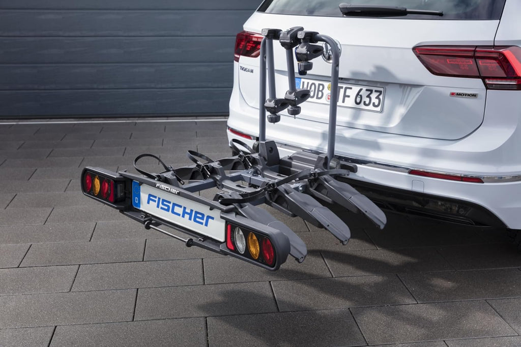 Portabicicletas de enganche FISCHER ProlineEvo 3 I Portabicicletas para bola de remolque I Portabicicletas para coche I Portabicicletas para bicicletas eléctricas