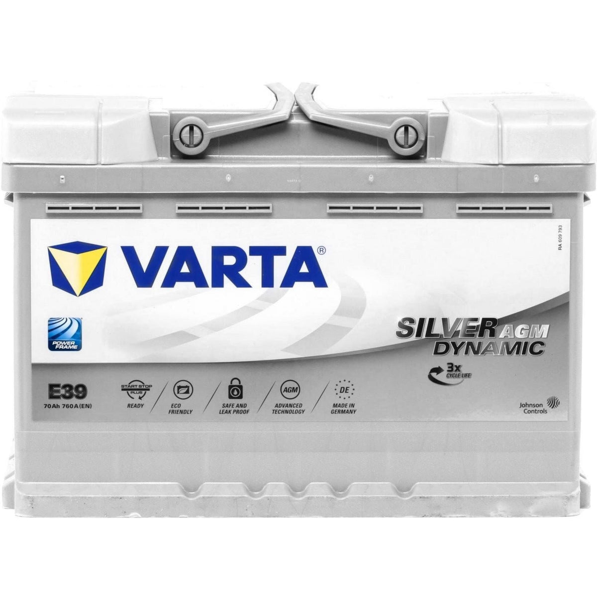 Batería Varta Start Stop Plus AGM E39 12V 70Ah 760A 570901076D852