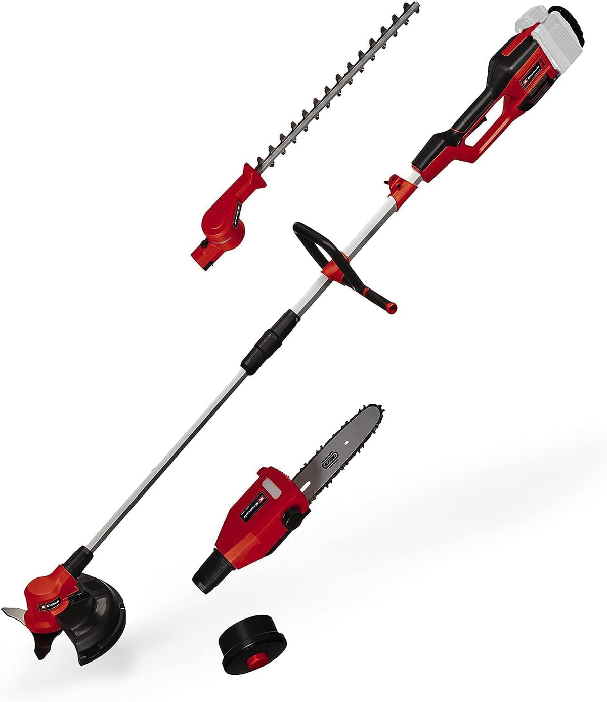 Multifunción inalámbrica Einhell GE-LM 36/4in1 Li-Solo Power X-Change (iones de litio, 4 en 1: cortasetos, motosierra, cortabordes, desbrozadora, sin batería ni cargador)