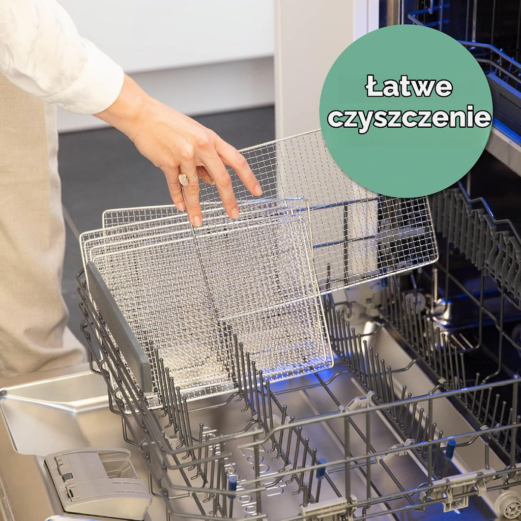 Vita5 Suszarka do Zywności z 7 Tackami ze Stali Nierdzewnej - Elektryczna suszarka do owoców. warzyw i mięsa o mocy 650 W - Timer 24-Godzinny i Regulowana Temperatura 35–75°C