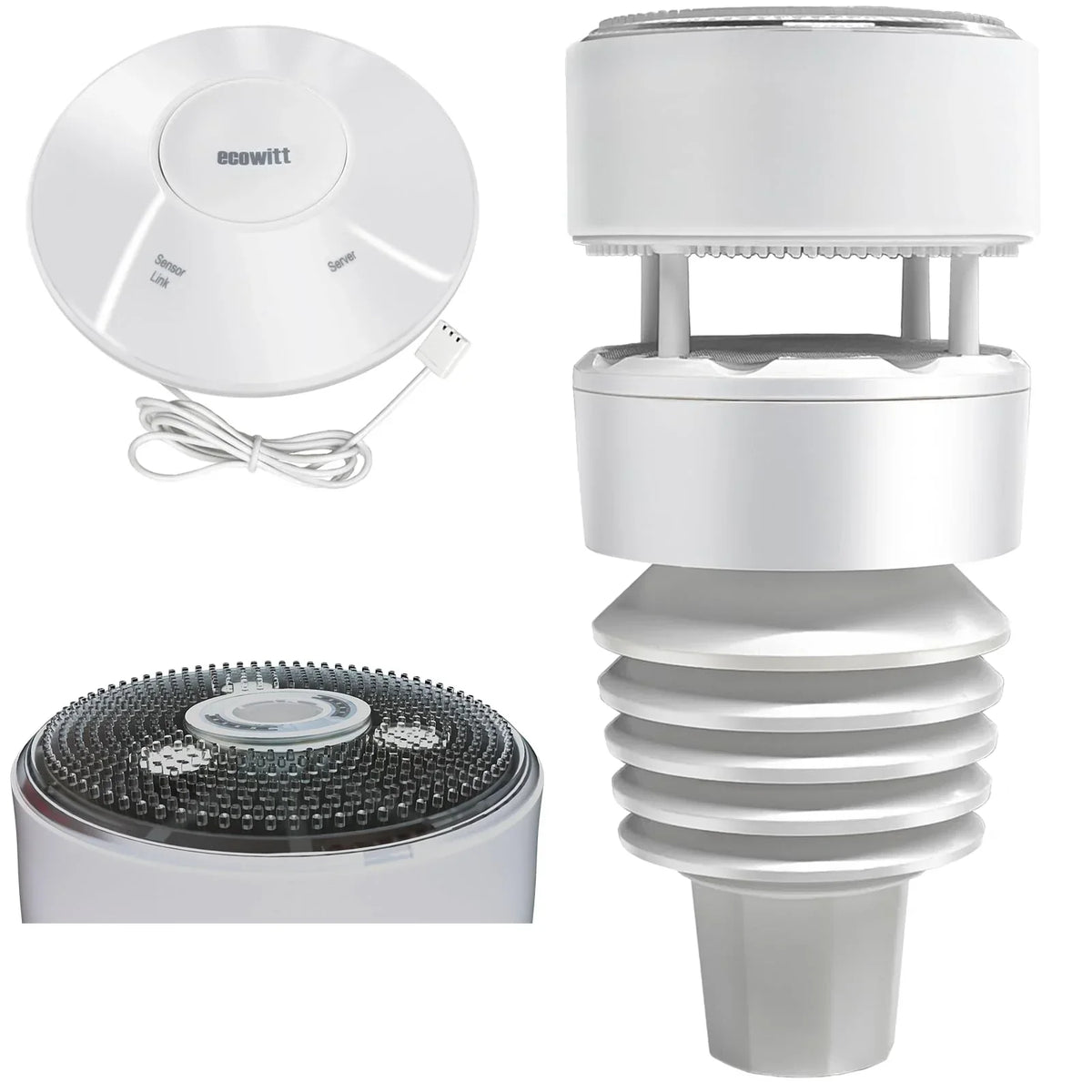 Estación meteorológica ECOWITT GW2001, sensor exterior 7 en 1 WS90, pasarela WiFi GW2000, datos meteorológicos para casa, jardín y granja, 868 MHz