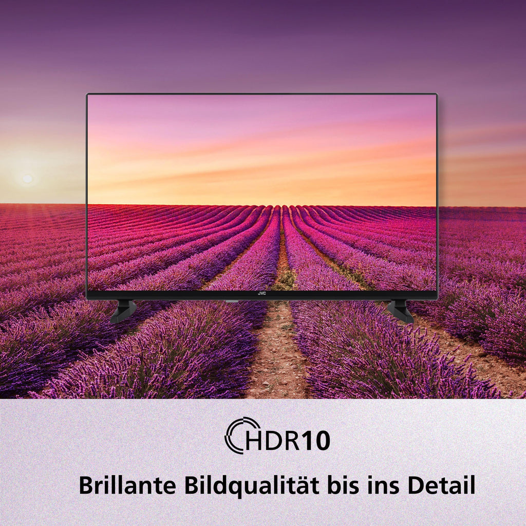 Televisor JVC de 40 pulgadas Smart TV VIDAA Full HD HDR con pantalla de 100 cm de diagonal y triple sintonizador integrado, televisor LED LT-40VDF2555 (2026)