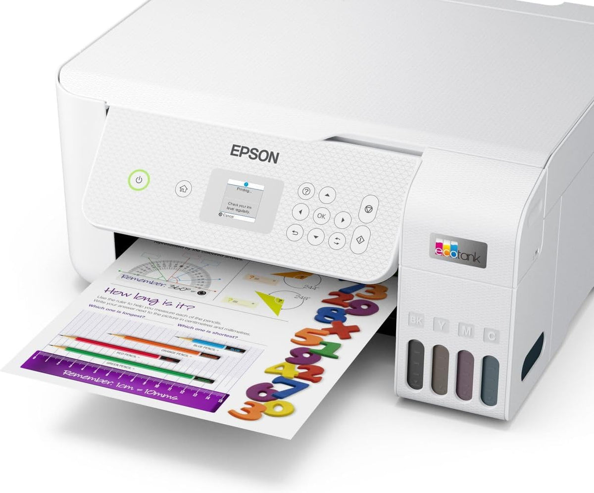 Impresora multifunción de inyección de tinta Wi-Fi Epson EcoTank ET-2826 A4, con un suministro de tinta incluido de hasta 3 años