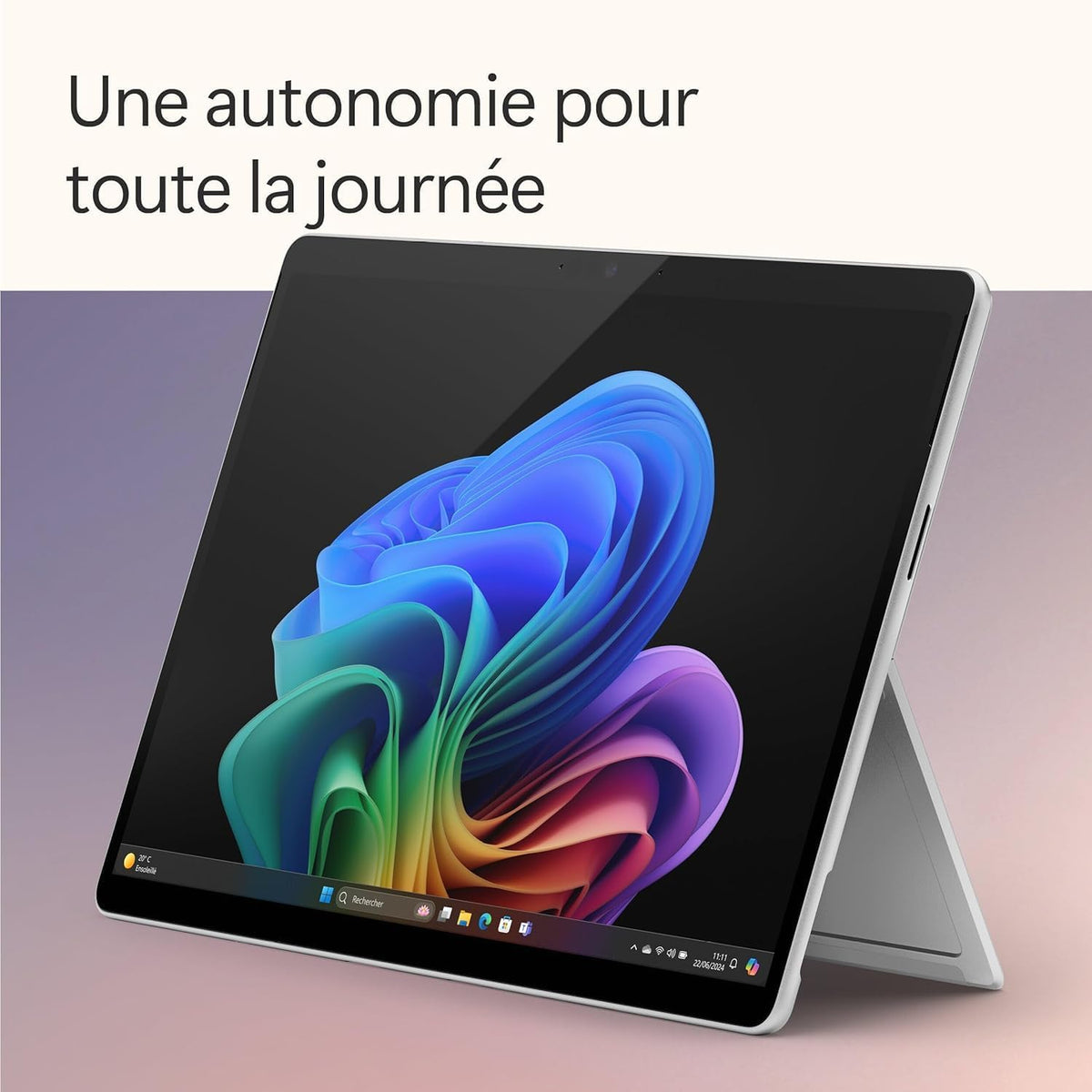 Microsoft Surface Pro (Cargador no incluido) | PC Copilot+ | Pantalla táctil de 13” | Snapdragon® X Plus | 16 GB de RAM | SSD de 256 GB | Último modelo, 11.ª edición | Platino