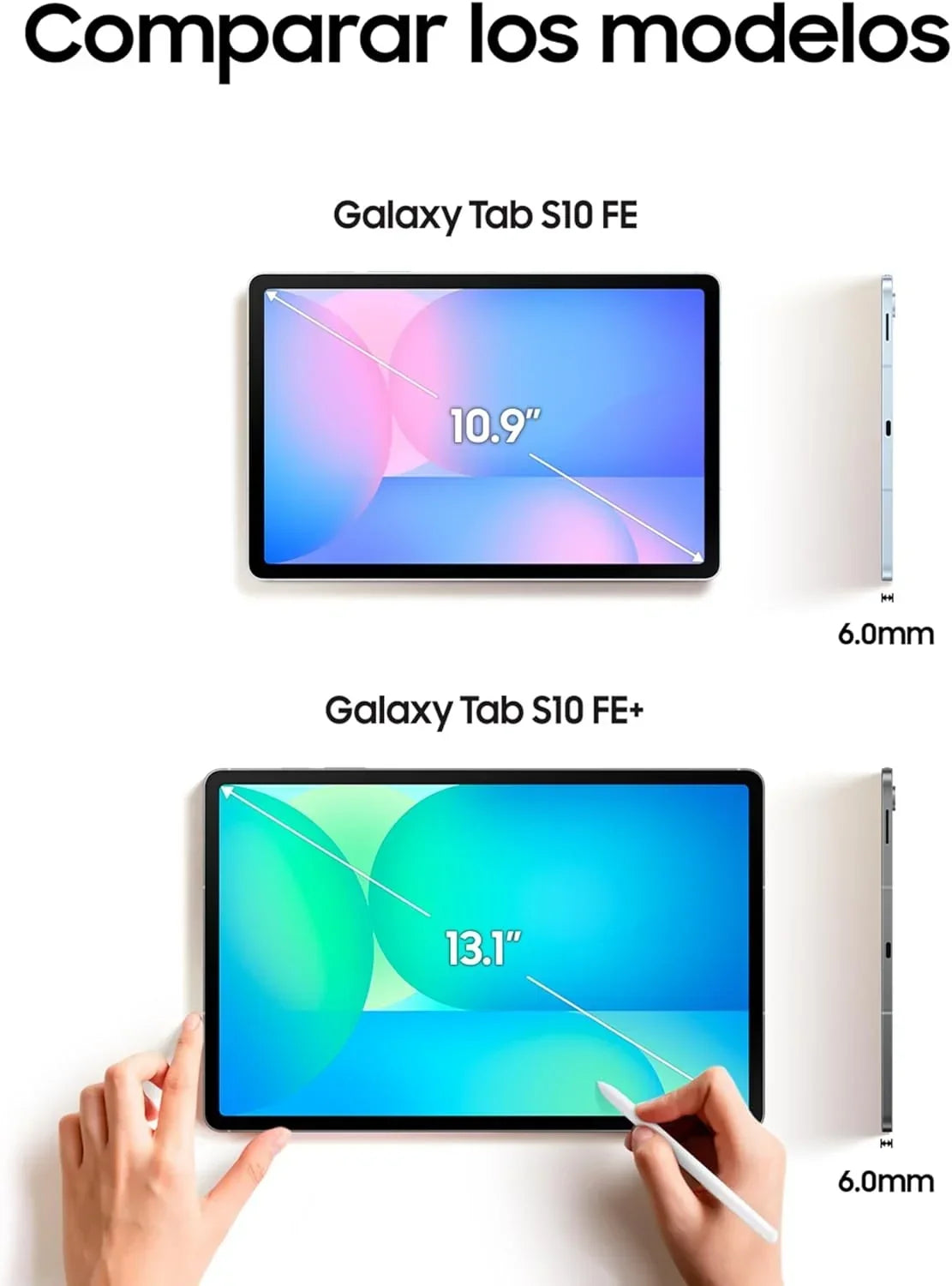Galaxy Tab S10 FE 256GB, Tablet Android + S Pen, Galaxy AI, 8GB RAM, Pantalla de 10,9", Batería de Larga Duración, Azul, Garantía del Fabricante 3 Años + 1 Año Extra