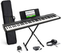 Teclado de piano digital de 88 teclas RECITALPLAY con 480 sonidos, USB-MIDI, altavoces y set de accesorios